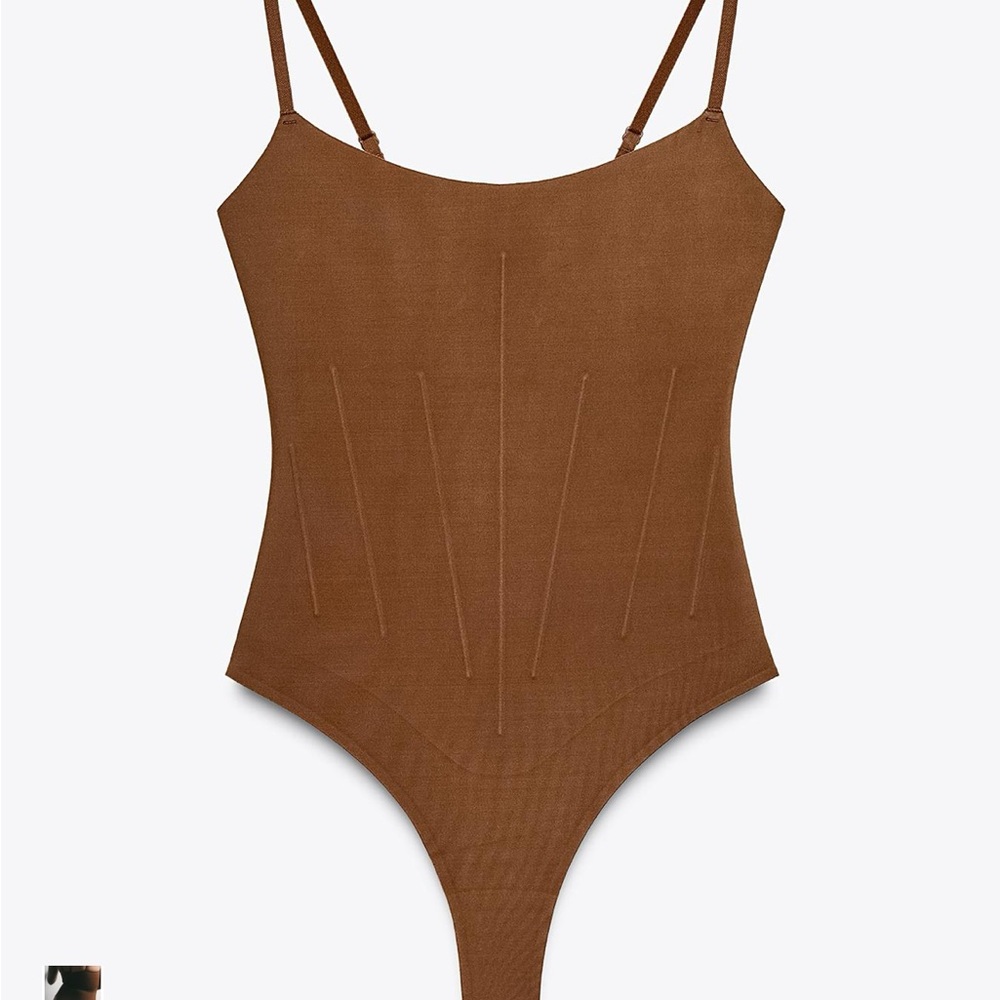 Zara Polyamide Blend Shaping Bodysuit SM